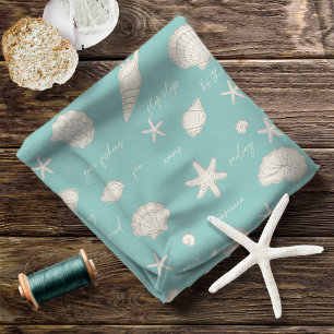 Muscheln Starfish Sun Fun Text Elfenbein ID918 Stoff