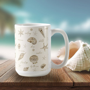 Muscheln Starfish Sun Fun Text Sandstone ID918 Kaffeetasse
