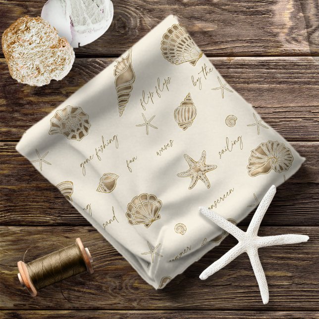 Muscheln Starfish Sun Fun Text Sandstone ID918 Stoff (Von Creator hochgeladen)