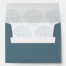 Muscheln Strand Küstenblau Nautische Hochzeit