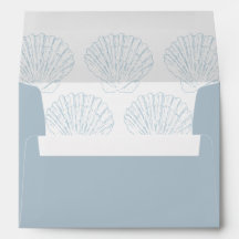 Muscheln Strand Küstenblau Nautische Hochzeit