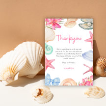 Muscheln Strand Meer sehen dich bald Baby Shower