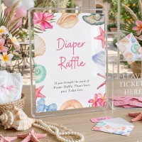 Muscheln Strand Meer sehen dich bald Baby Shower