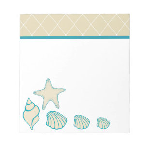 Muscheln Strand Notizblock