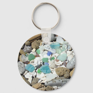 Muscheln Strand Ozean Küstenanhänger Meer Glas Schlüsselanhänger