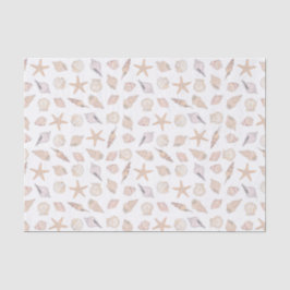 Muscheln Tissue-Papier, Decoupage Strand Küste Seidenpapier