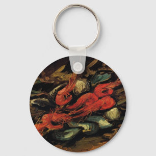 Muscheln und Garnelen von Vincent van Gogh Schlüsselanhänger