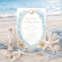 Muscheln und Hochzeitsglocken Strand Brautparty