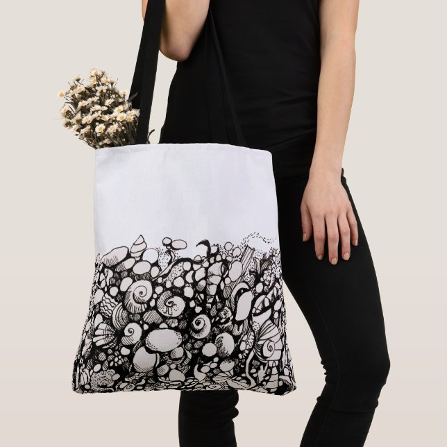 Muscheln und Kies-Tasche Tasche (Von Nahem)