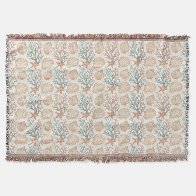 Muscheln und Korallen Decke (Vorderseite)