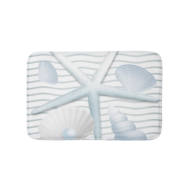 Muscheln und Perlen Badematte (Vorderseite)