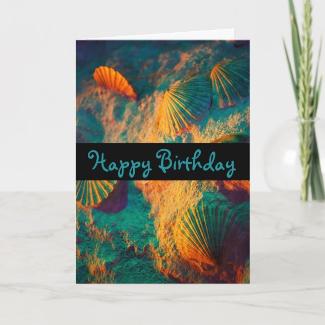 Muscheln und Sand Karte (Vorderseite)