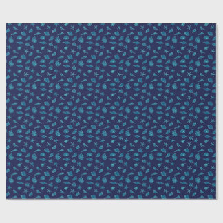 Muscheln und Seesterne Geschenkpapier