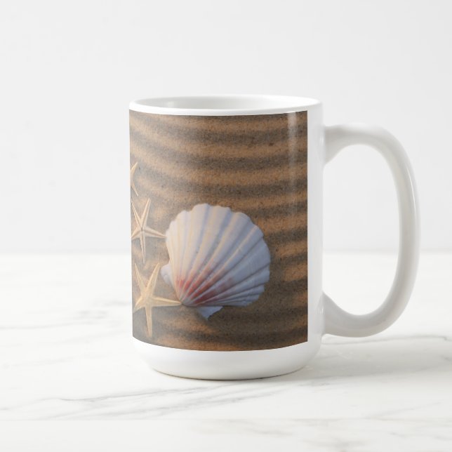 Muscheln und Starfish Kaffeetasse (Rechts)