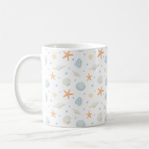 Muscheln und Starfish Kaffeetasse