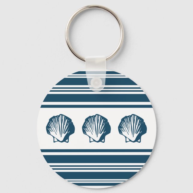 Muscheln und Streifen Schlüsselanhänger (Vorderseite)