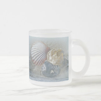 Muscheln und Surfen Mattglastasse