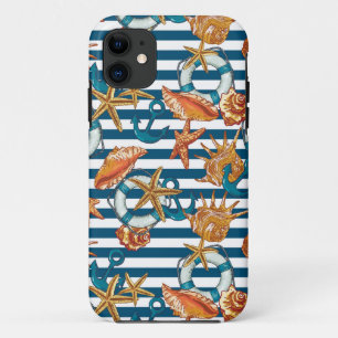 Muscheln und Verankerungsmuster iPhone 11 Hülle