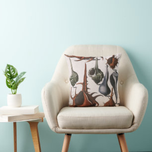 Muscheln, Vintage-Meeresschnecken, Ozean-Meeresleb Kissen