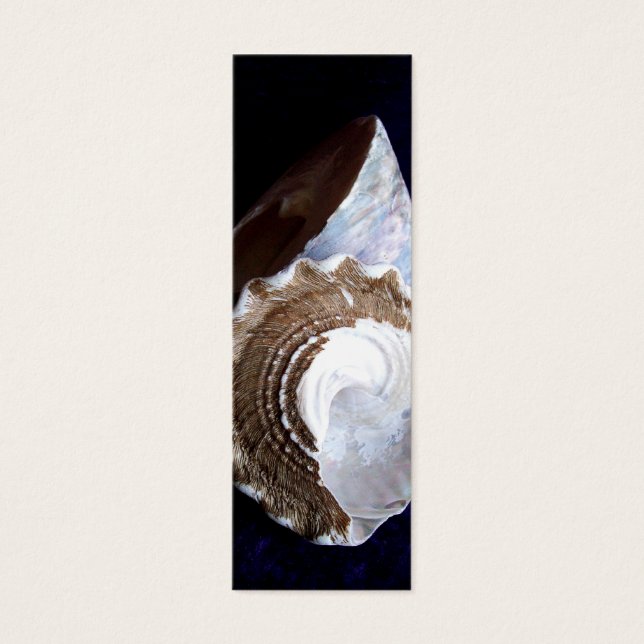 Muscheln Visitenkarte oder Lesezeichen (Vorderseite)