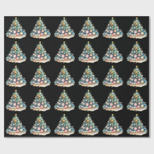 Muscheln Weihnachtsbaum Ozean Wasser Seestern  Geschenkpapier