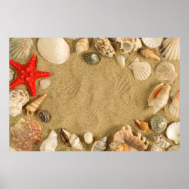 Muschelrahmen Poster