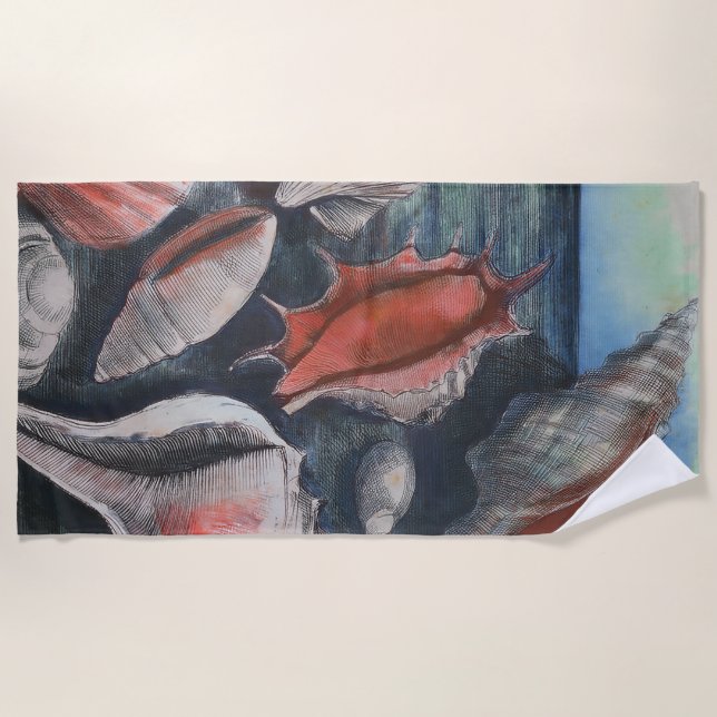 Muschelsonate Strandtuch (Vorderseite)