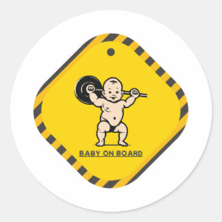 Muscle Baby On Board Aufkleber - Spaß und Funktion