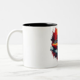 Muscle Car Burnout Mug Zweifarbige Tasse