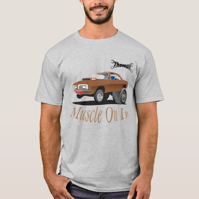 Muscle Car Chevelle 454 Personalisiert T-Shirt (Vorderseite)
