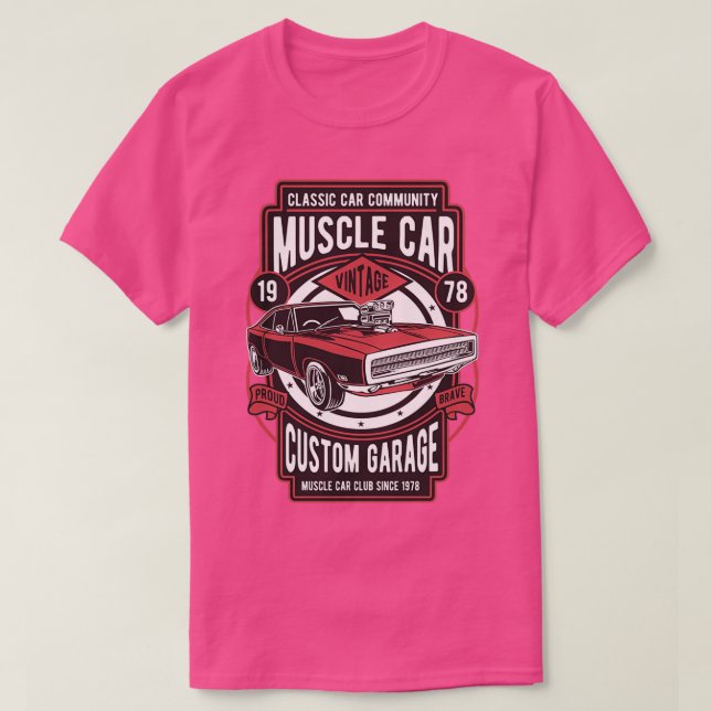 Muscle Car Custom Garage 1 T-Shirt (Design vorne)