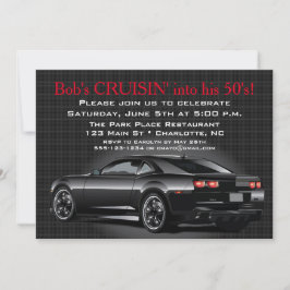 Muscle Car Mens Erwachsene Geburtstagspartei Einladung