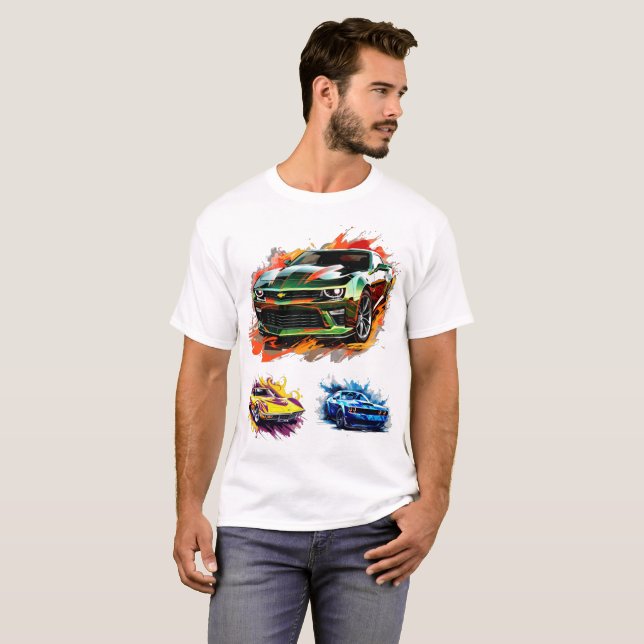 Muscle Cars T-Shirt (Devant entier)