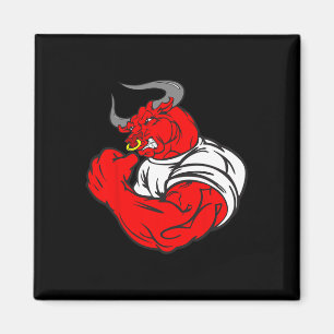 Muscle Gym Bull Deadlift Spaß Weightlift W Magnet