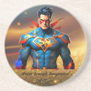 "Muscle Marvels: Superhero Creator" Getränkeuntersetzer