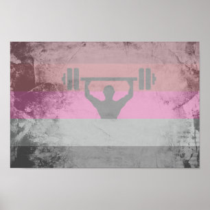 MUSCLE PRIDE FLAG POSTER