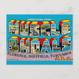 Muscle Shoals AL Retro Greeting Postkarte