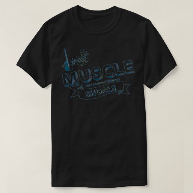 Muscle Shoals Alabama 3614 Jackson Highway Music S T-Shirt (Design vorne)