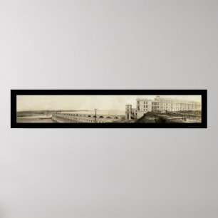Muscle Shoals Dam Foto 1926 Poster