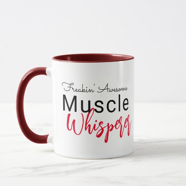 Muscle Whisperer Docteur Pun drôle idée cadeau Mug (Gauche)