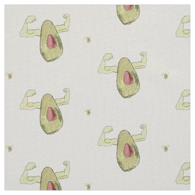 Muscled Avocado Stoff (Muster)