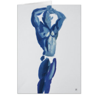 Muscleman-sexy Posegrußkarte