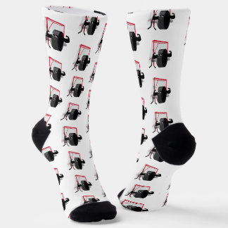 Muscles on Ice Hockey Puck Socken