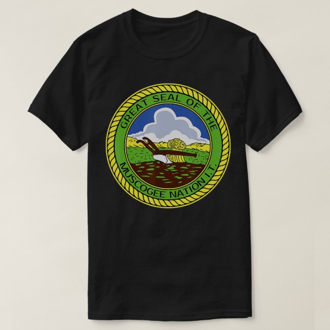 Muscogee Creek Nation Muskogee Mvskoke T-Shirt (Design vorne)