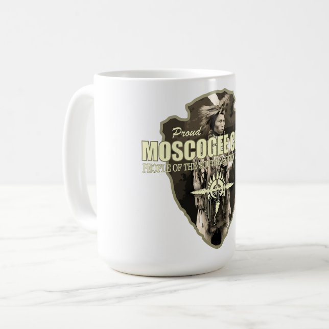 Muscogee Creek (Pfeilspitzen) Kaffeetasse (Vorderseite Links)