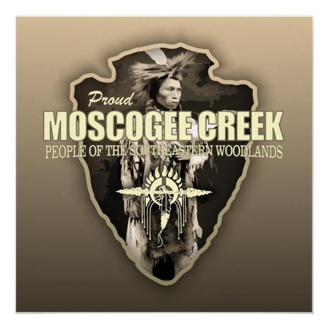 Muscogee Creek (Pfeilspitzen) Poster (Vorderseite)