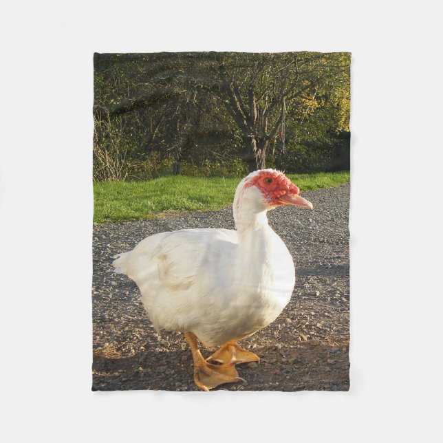 Muscovy-Enten-Fleece-Decke Fleecedecke (Vorderseite)