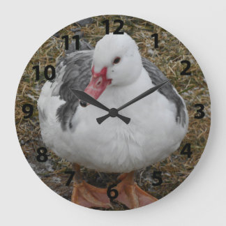 Muscovy-Enten-Uhr Große Wanduhr
