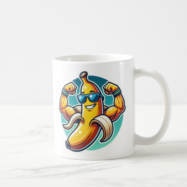 : Muscular Banana Mug – Kickstart Your Day (Droite)