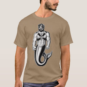 Muscular Leather Merman T-Shirt
